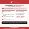 Dubai Visa for Somalia Citizens – Apply Online